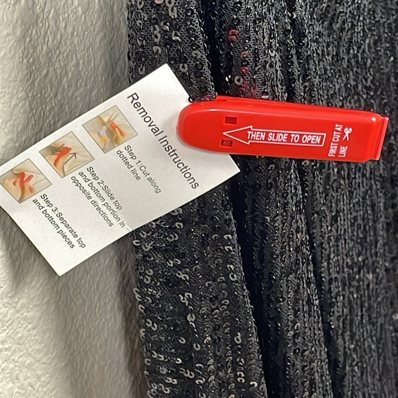 Ieena Mac Duggal 11279 High Slit Halter Neckline Dress Black Sequin Plus Size 20 - Picture 8 of 15